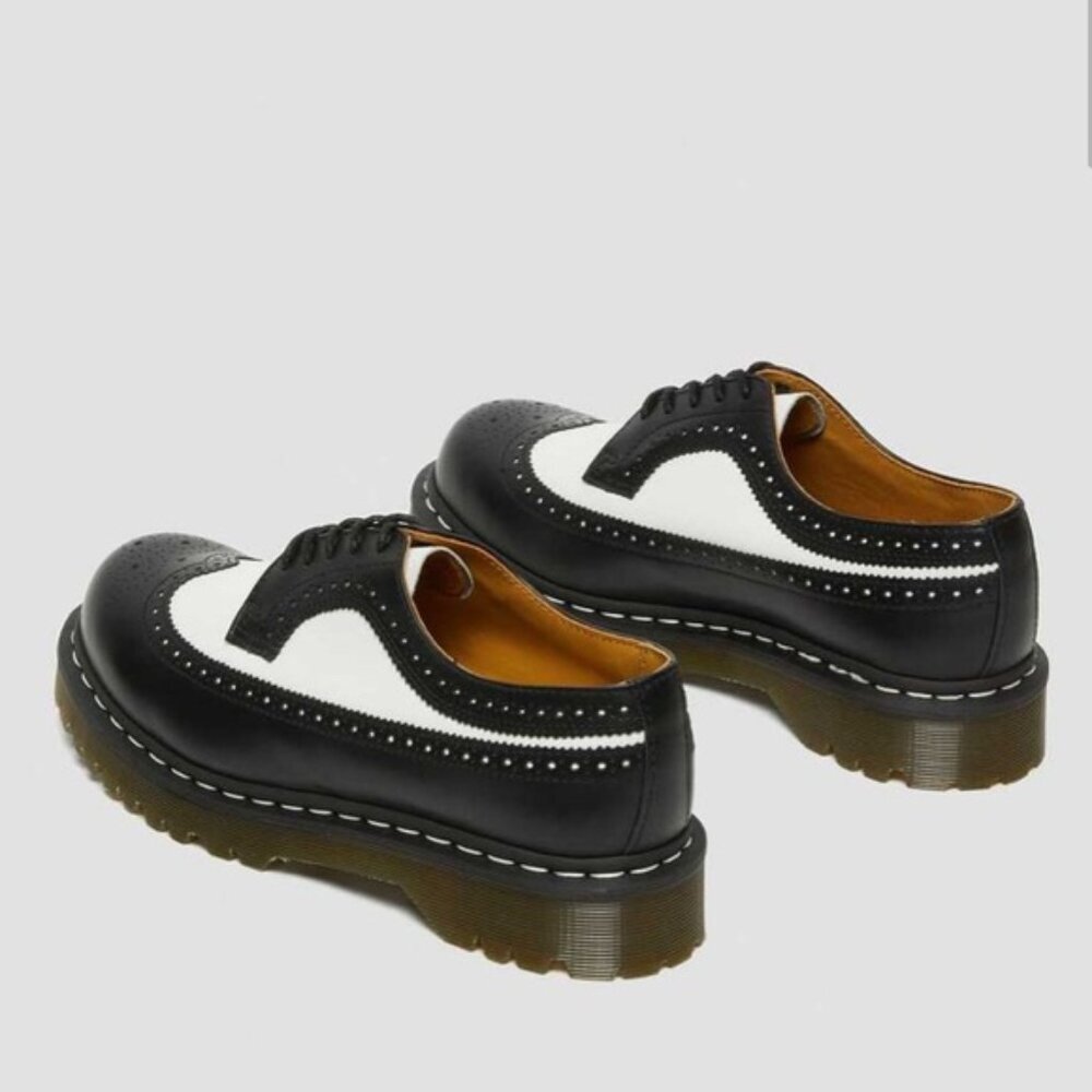 Dr. Martens Black and White Loafers with Air-Cushioned Sole - Picture 5 of 10